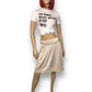 60’s/70’s Vanity Fair Cream Slip Skirt (M/L)