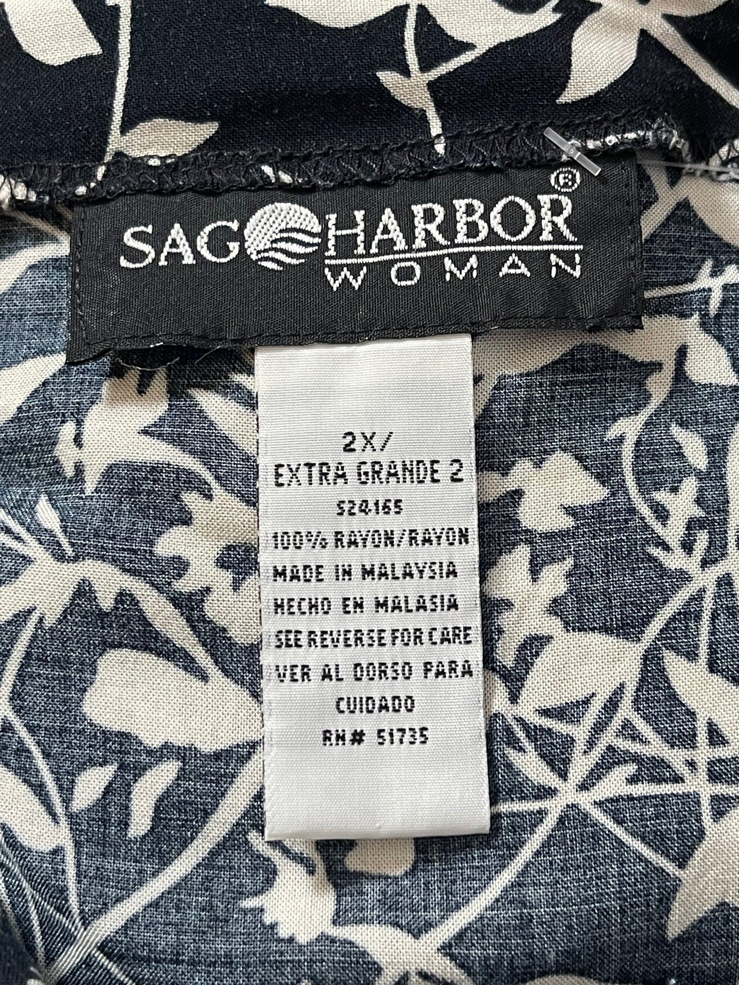 Y2K Leafy Print Midi Skirt (2X/3X)