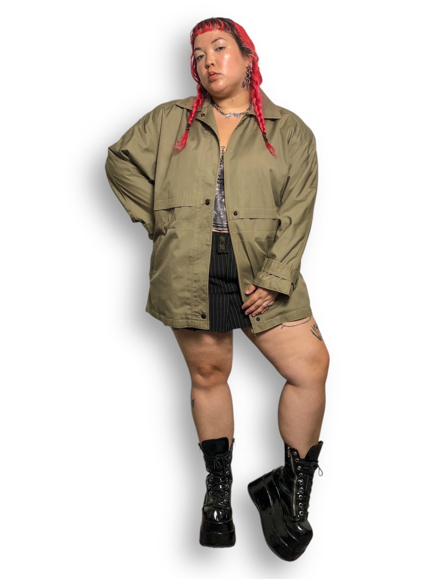 80’s/90’s Woman’s World by Utex Khaki Jacket (2X/3X)