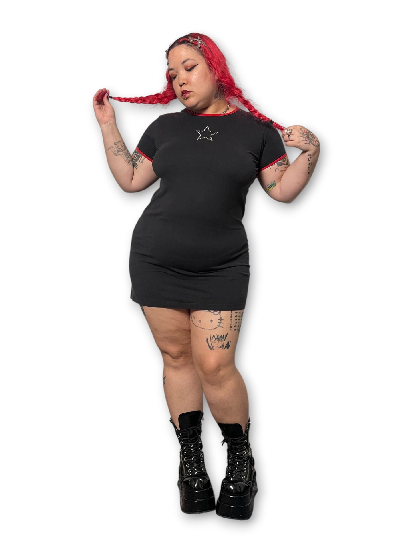 Y2K Emo Mini Dress (XL)