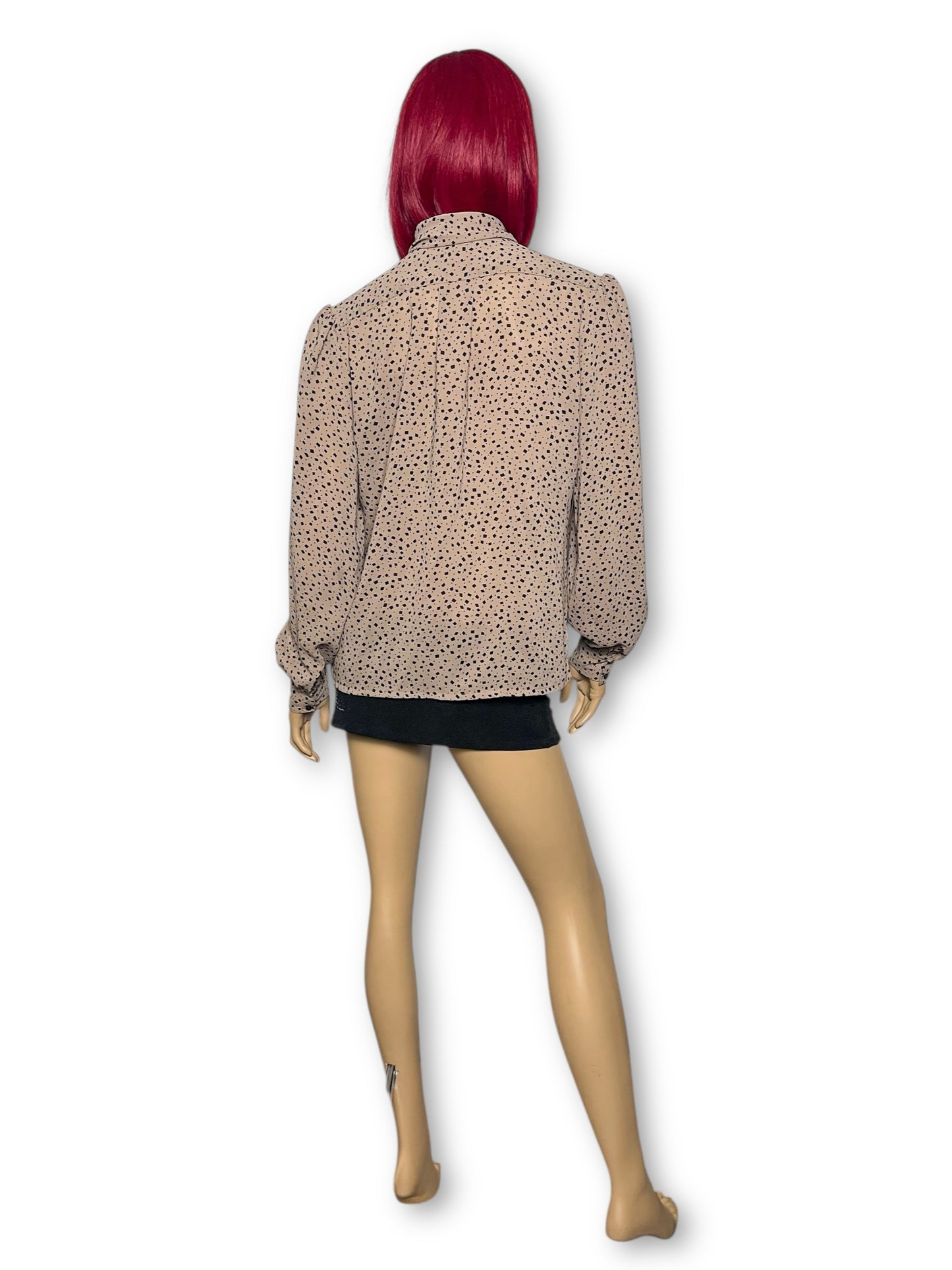 70’s/80’s Nama of California Brown Print Blouse (L/XL)