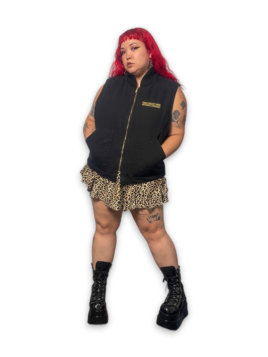 90’s/Y2K Black Work Vest (XL/1X/2X)