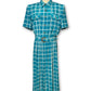 80’s Retro Plaid Secretary Dress (L/XL)