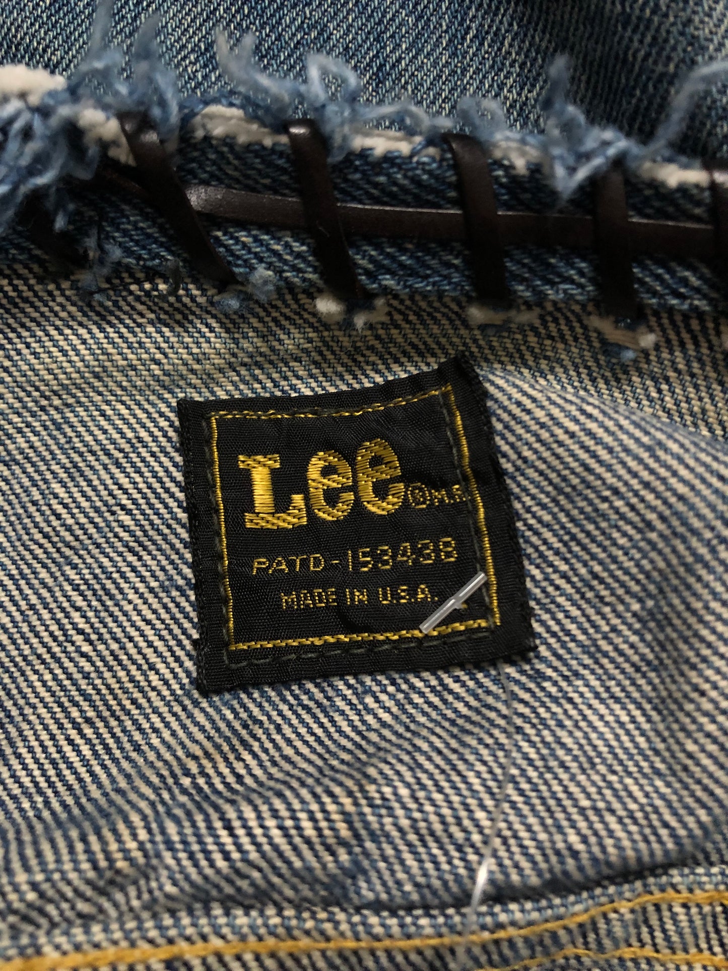 70’s Lee Patched Denim Vest (S/M)