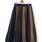 70’s/80’s Michele Striped Pleated Midi Skirt (M)