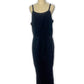 90’s Goth Velvet Midi Dress (XL)