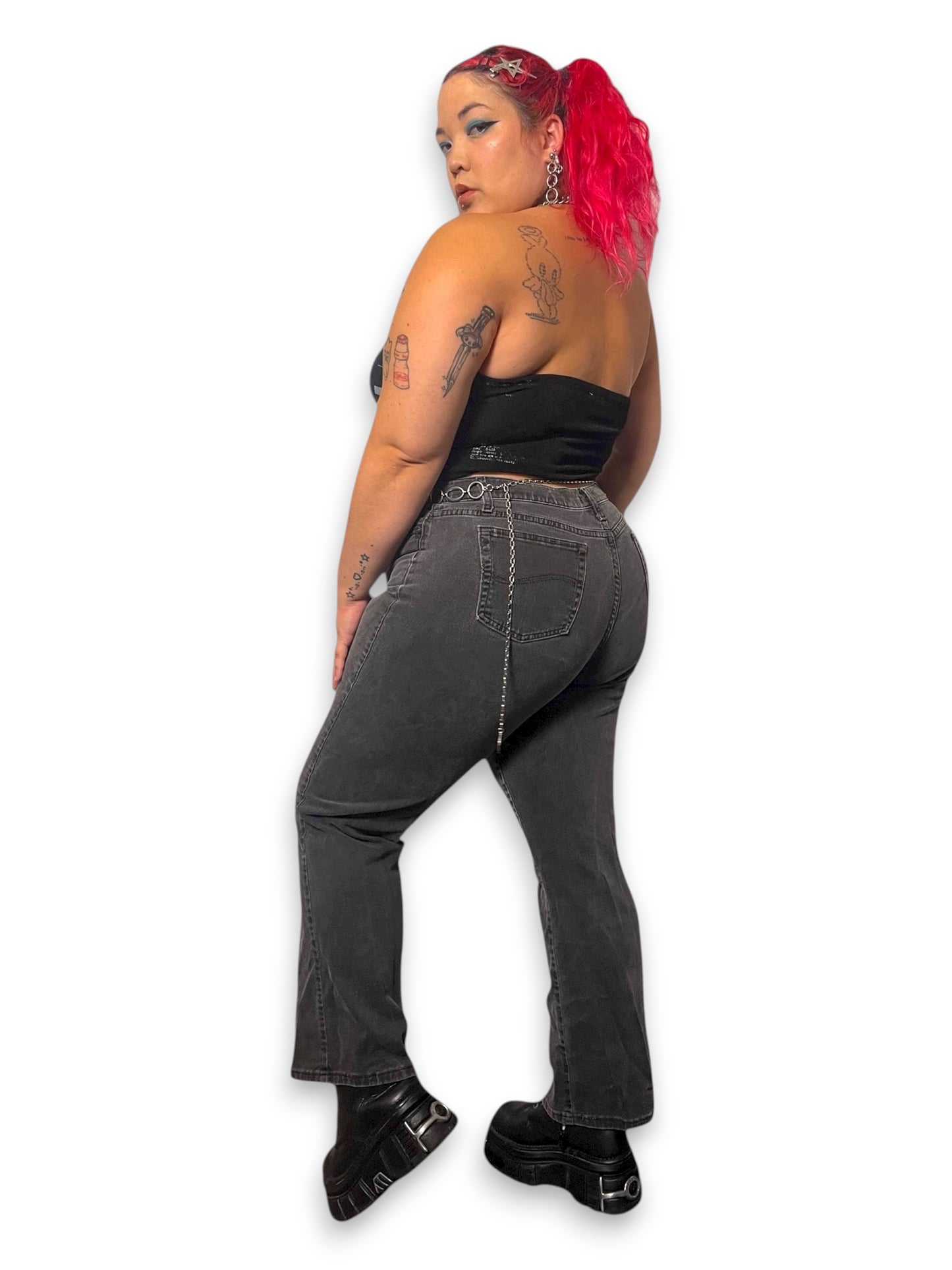 90’s/Y2K Lee Dark Gray Jeans (2X)