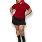 90’s Chico’s Red Slinky Shirt (L/XL)