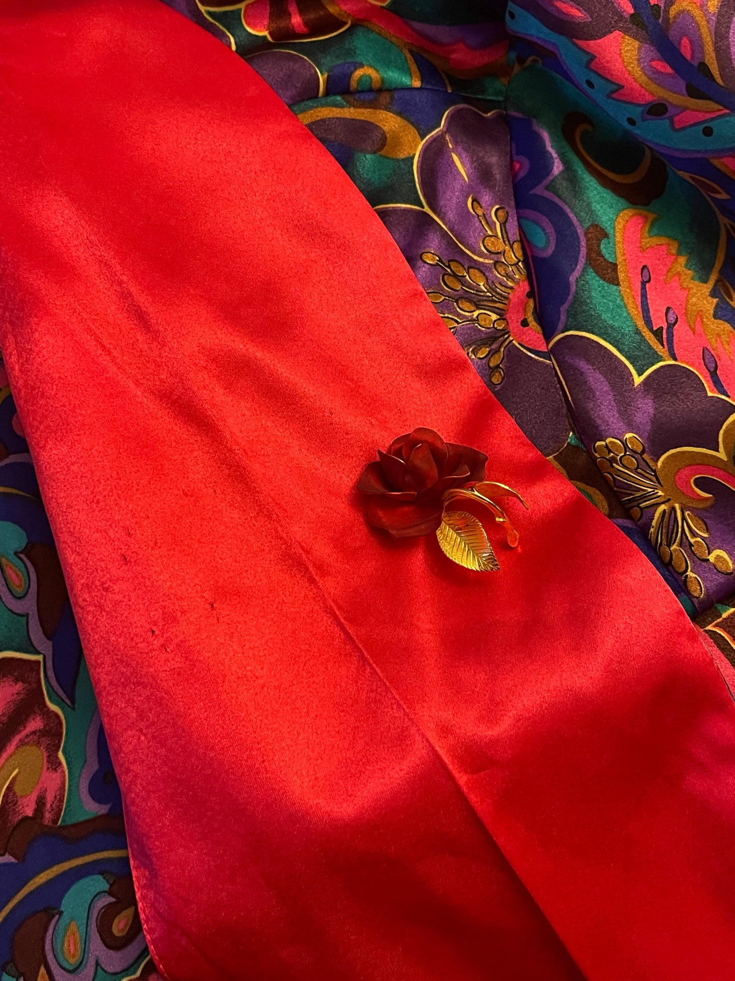 80’s Colorful Retro Print Blazer (XL/1X)