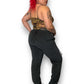 Y2K American Sweetheart Black Corduroy Pants (XL/2X)
