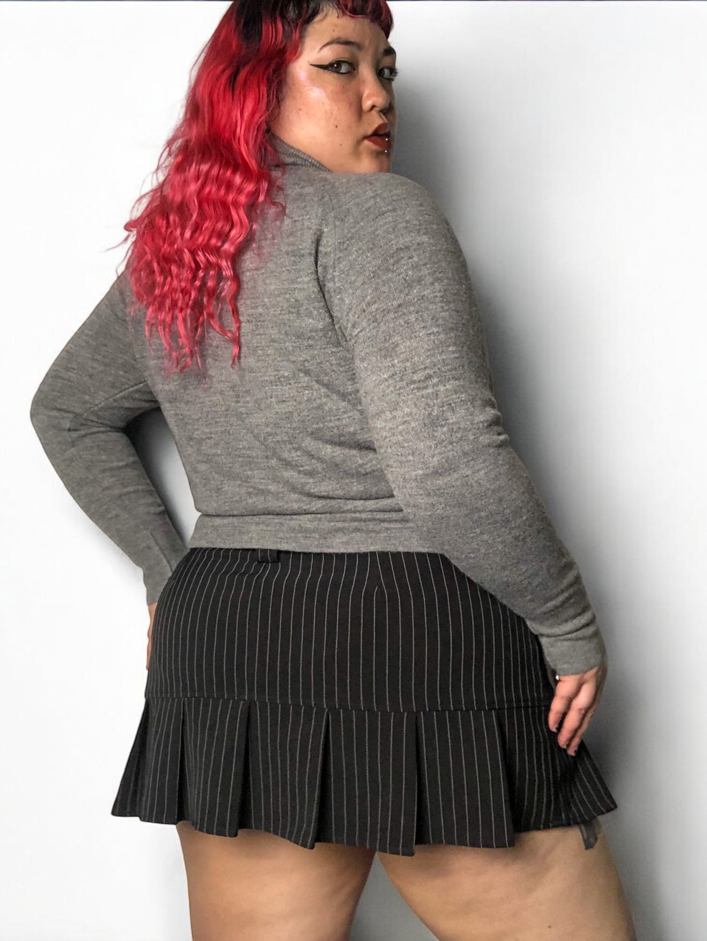 80’s Designers Plus Gray Turtleneck Sweater (L/XL)