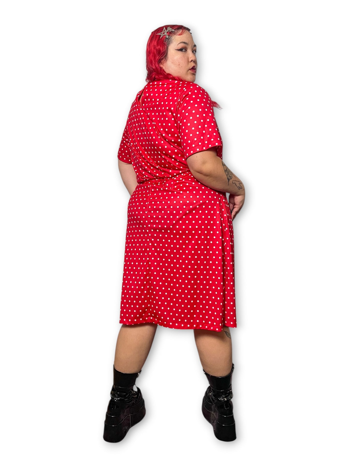 90’s/Y2K Polka Dot A-Line Dress (1X/2X)