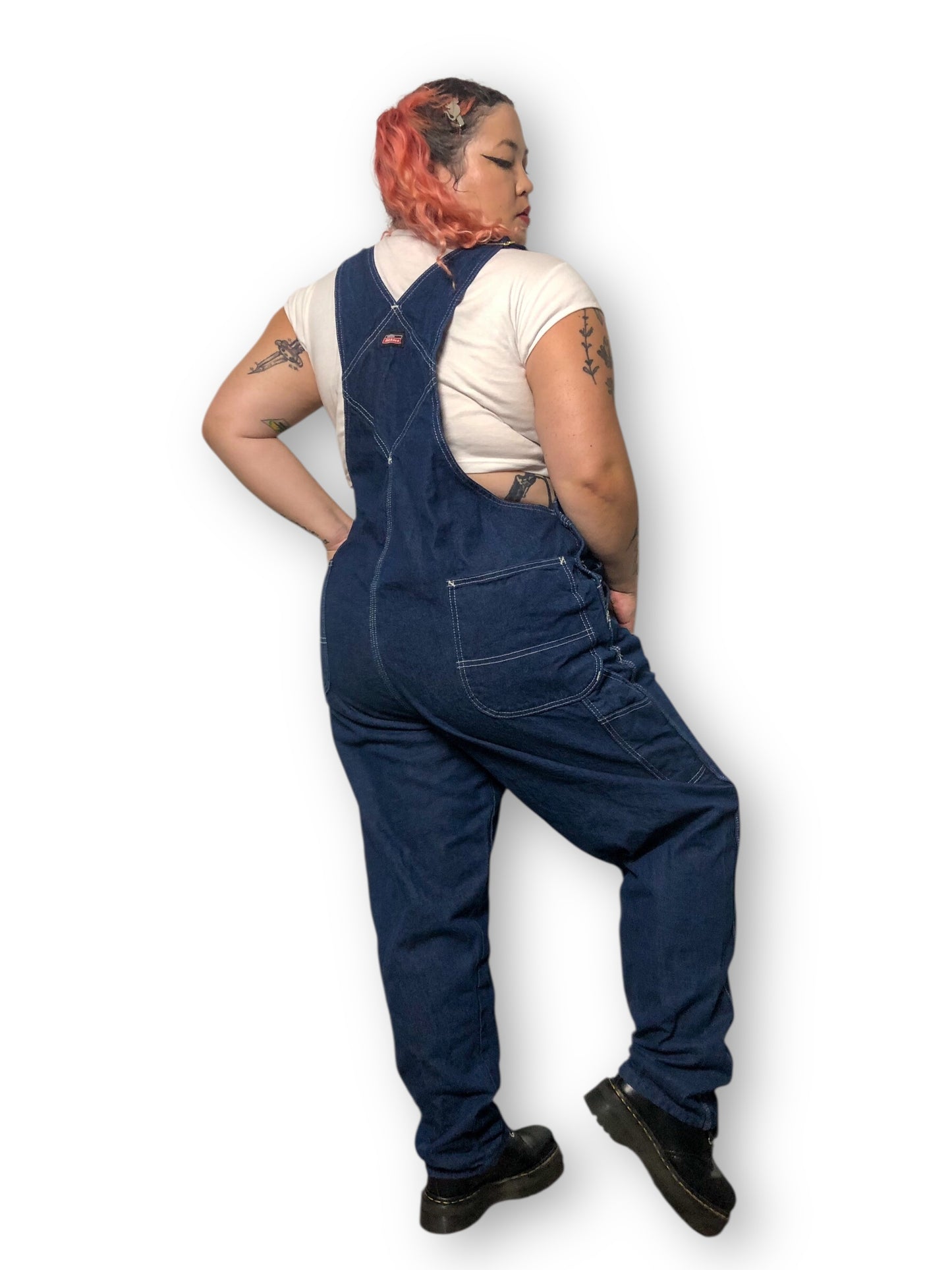 Y2K/Modern Dickies Dark Wash Overalls (2X/3X)