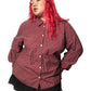 Y2K Talbots Red Tartan Plaid Button Down Shirt (3X)