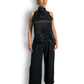 80’s Ralph Lauren Black Sleeveless Turtleneck Top (M/L)