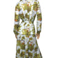 70’s White and Green Retro Print 2-Piece Set (L/XL)