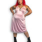 Y2K Comfort Choice Baby Pink Slip Dress (3X)