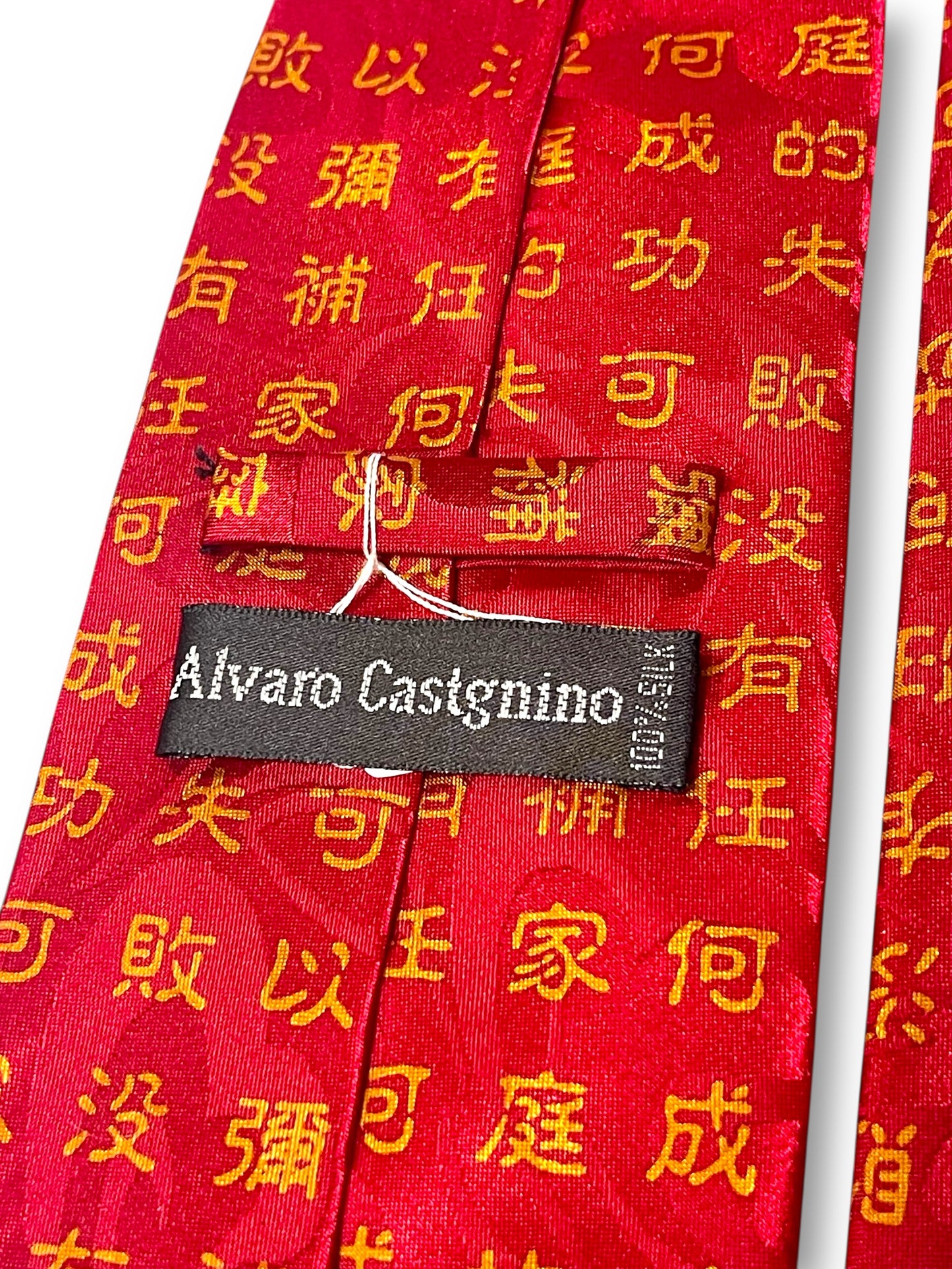 90’s/Y2K Alvaro Castagnino Kanji Print Necktie