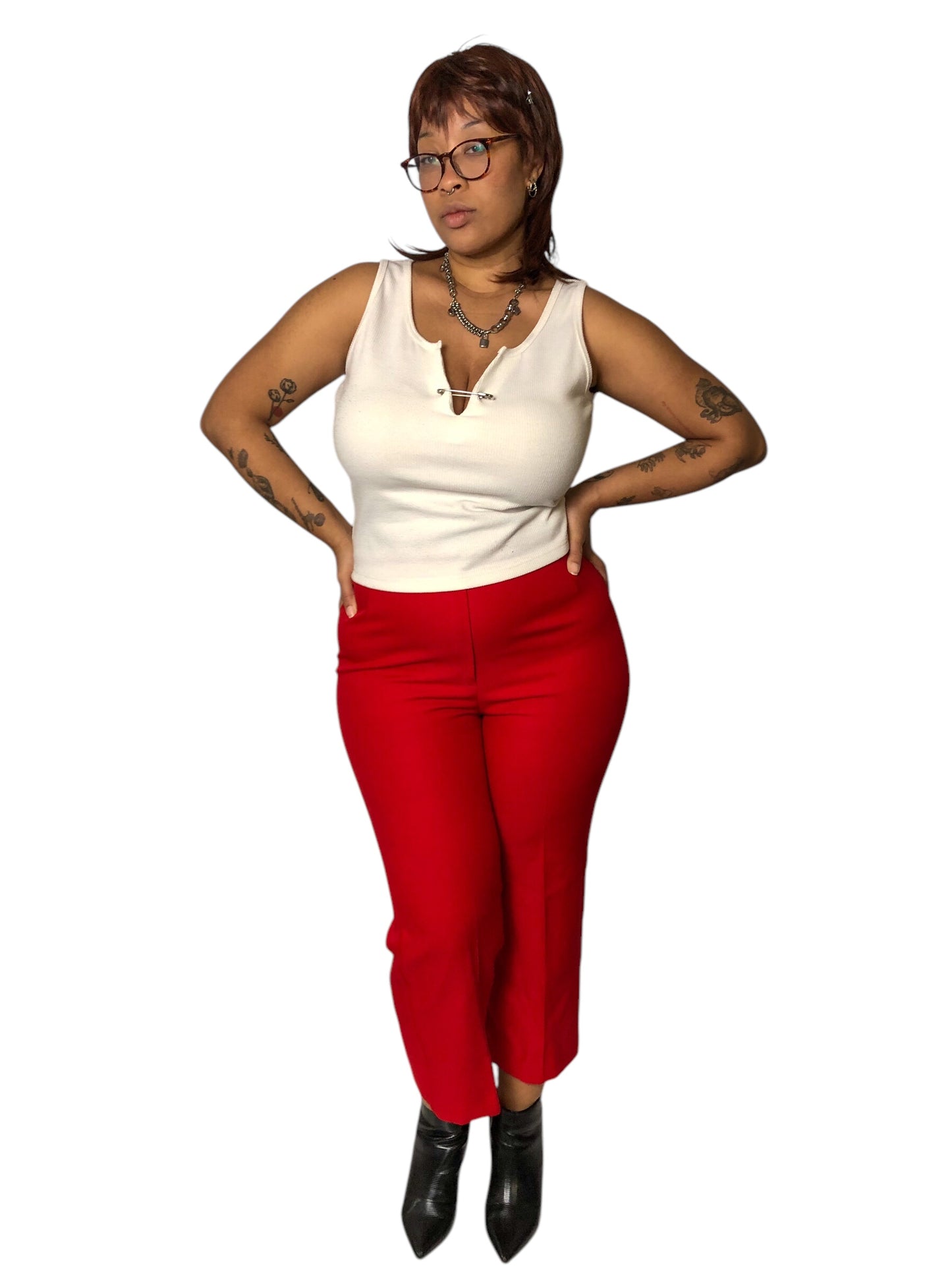 80’s/90’s Haberdashery by Personal Cherry Red Pants (XL)