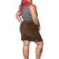 Y2K/Modern Brown Corduroy Skirt (XL)