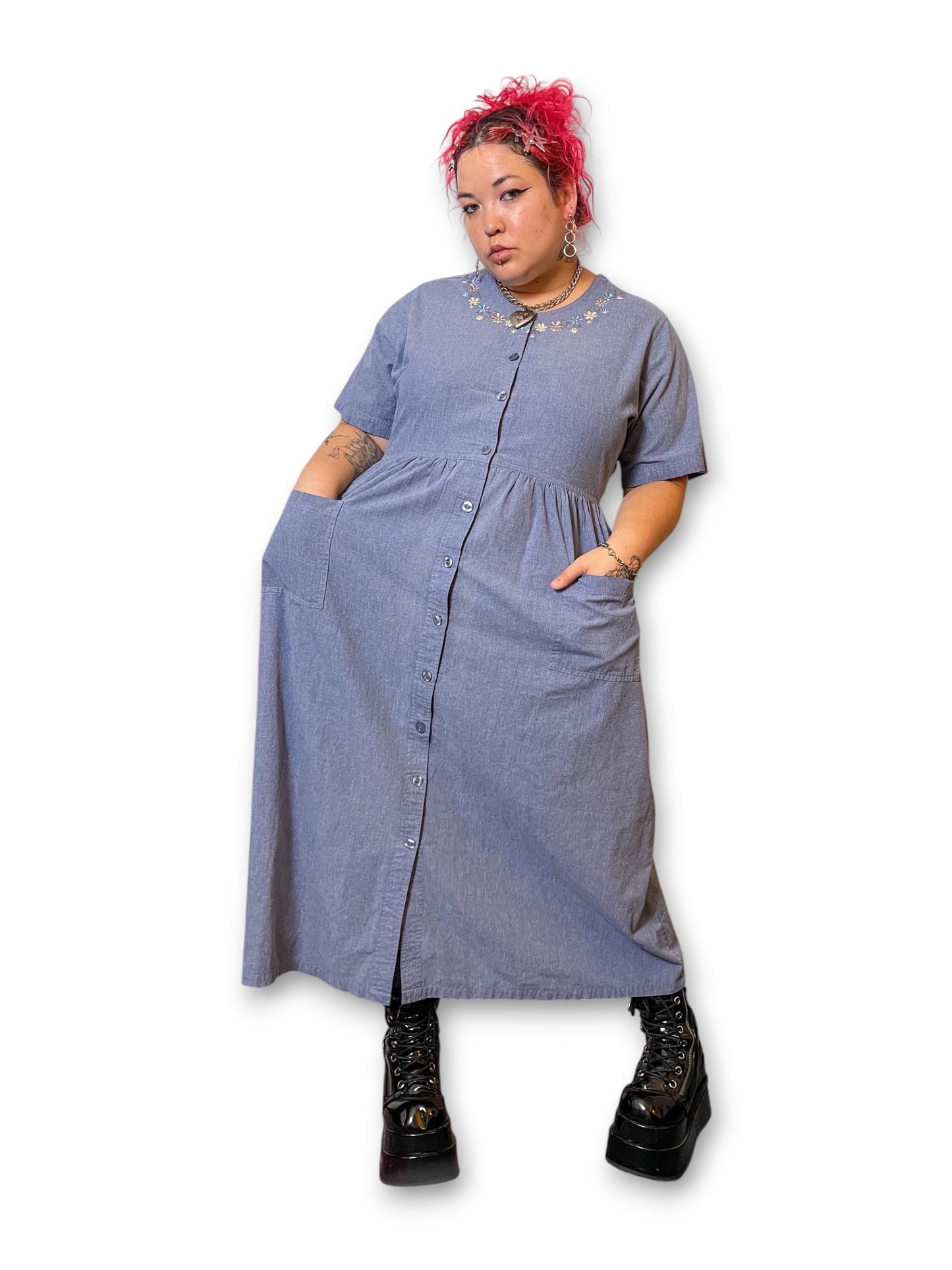 Y2K Cottage Prairie Maxi Dress (1X)