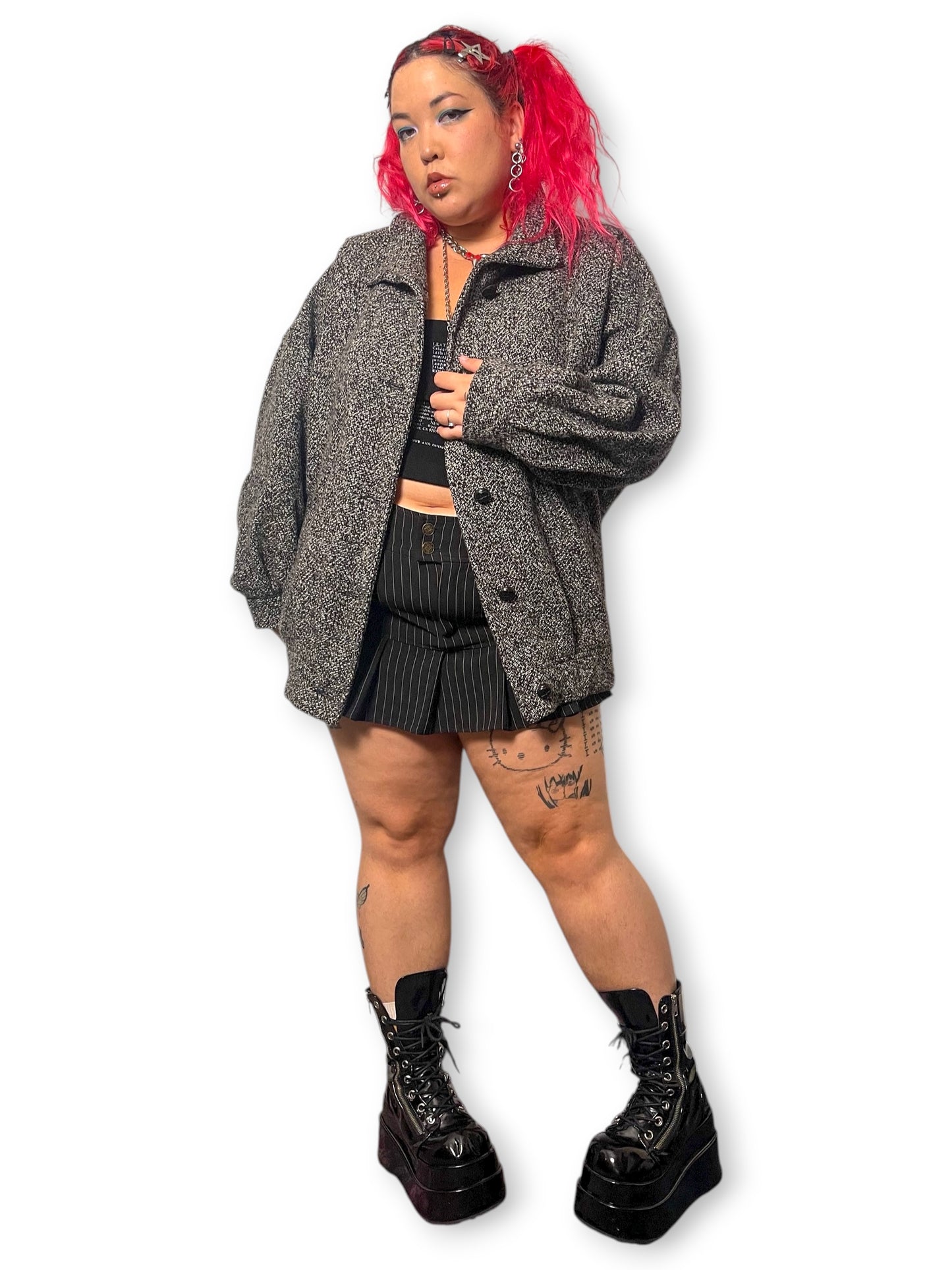 60’s/70’s Pinpoint Fashions Wool Coat (XL/2X)