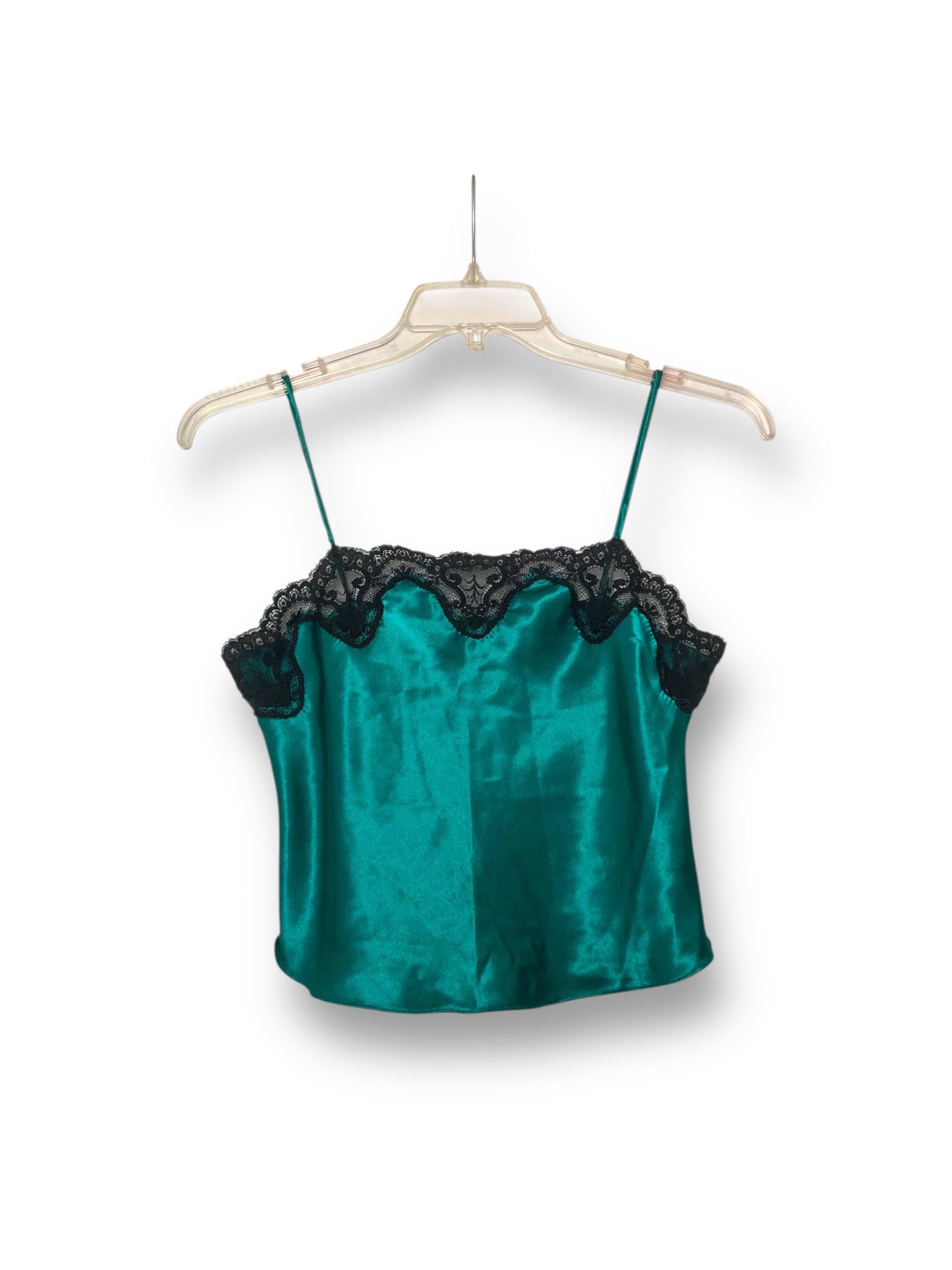 80’s Private Editions Teal Satin Lingerie Tank Top (S)