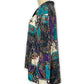 80’s/90’s Retro Satin Print Blouse (L/XL)
