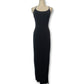90’s Black Slinky Maxi Dress (XS/S)