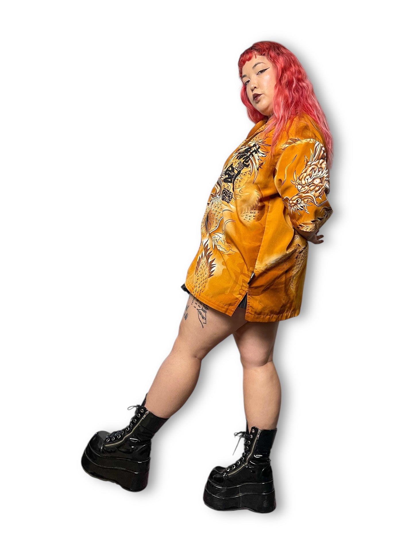 80’s/90’s Impaq Sportswear Graphic Dragon Print Shirt (XL/1X/2X)