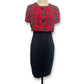 90’s Tartan Plaid Pencil Dress (XS/S)