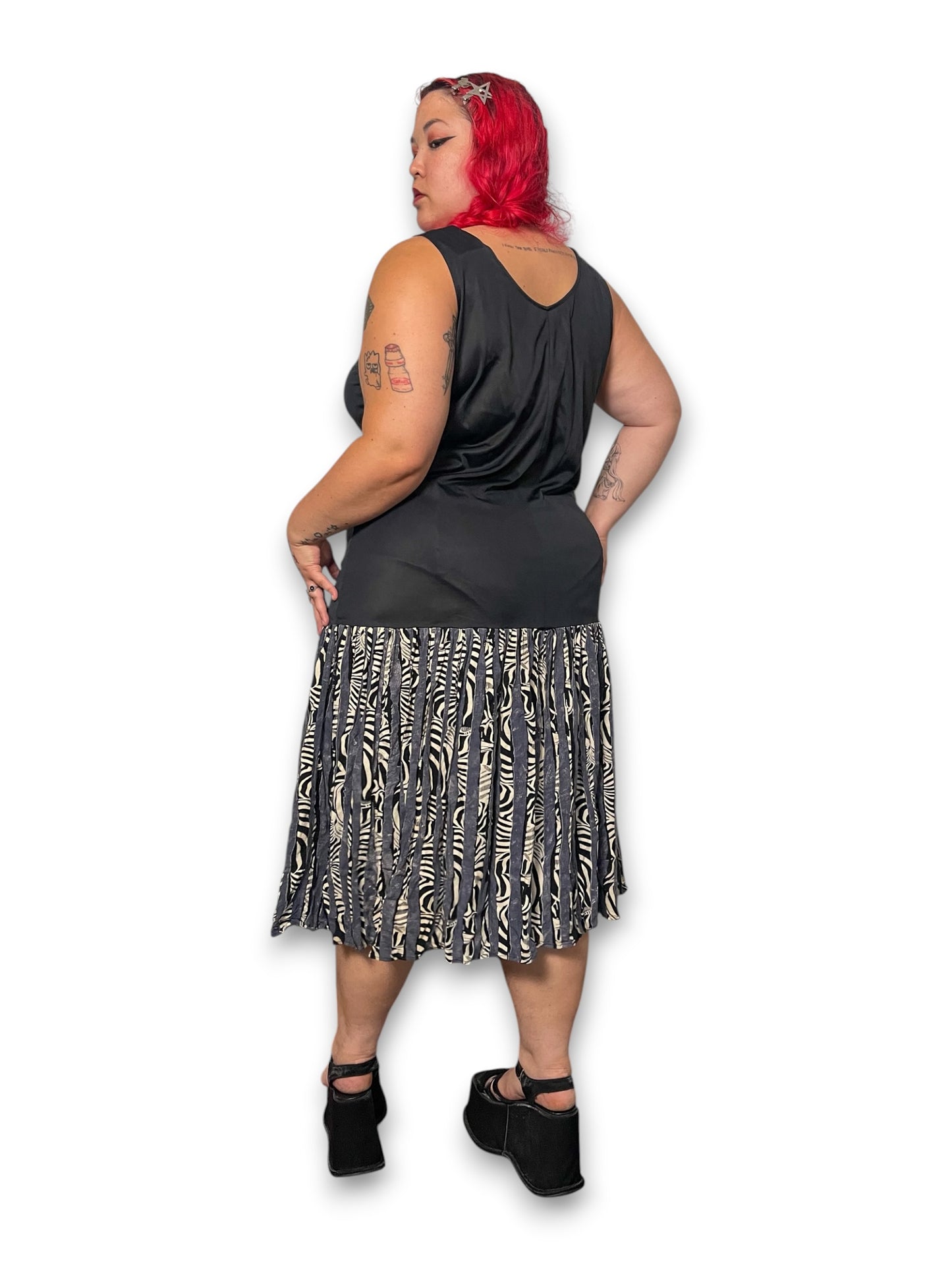 80’s/90’s Boho Grunge Midi Dress (XL/1X)
