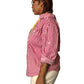 70’s/80’s Lady Oak Hill Pink and White Striped Shirt (2X)