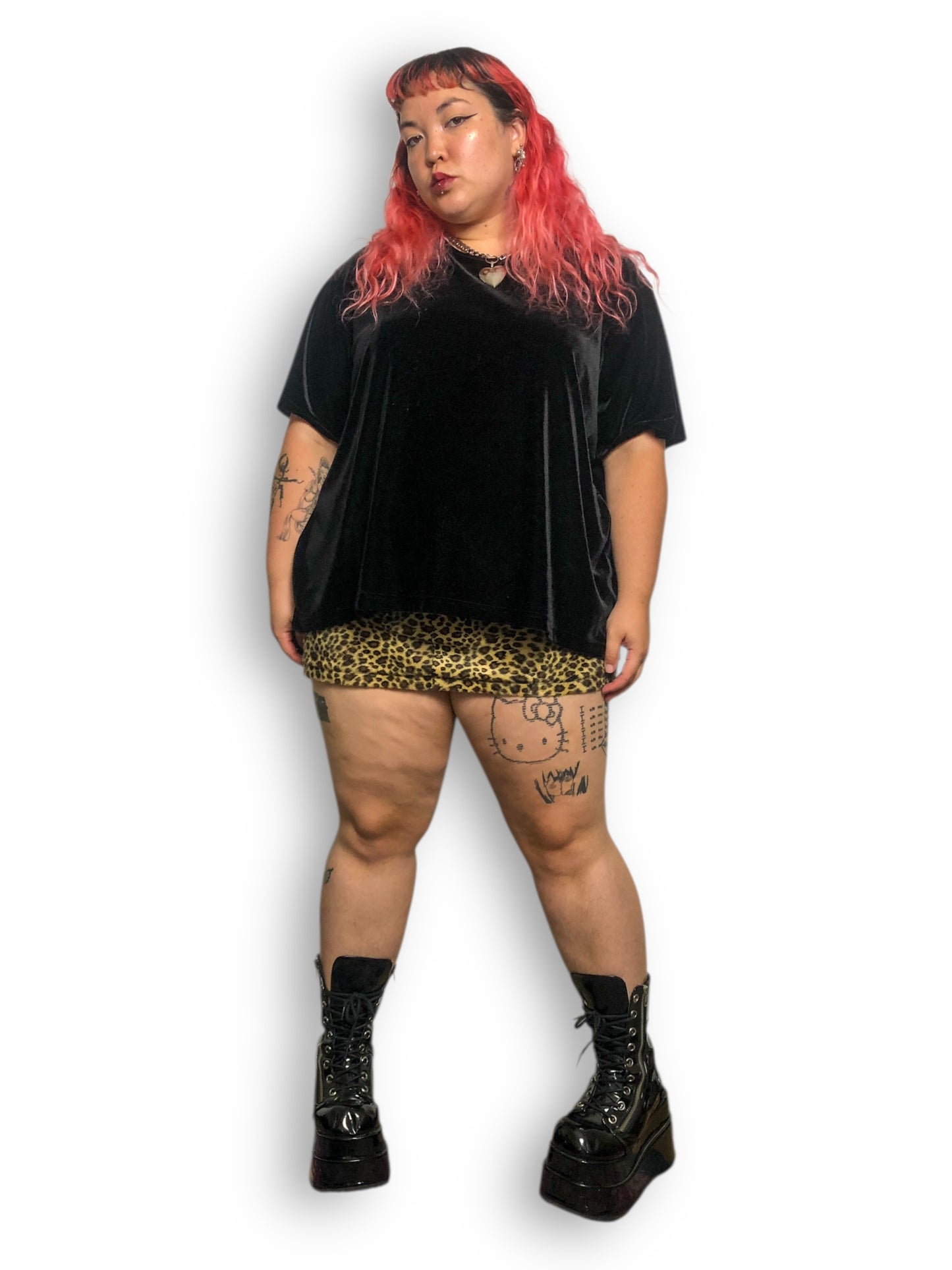 90’s Baranda Black Velvet Shirt (3X/4X/5X)