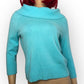 90’s/Y2K Lord & Taylor Turquoise Blue Cashmere Sweater (L)