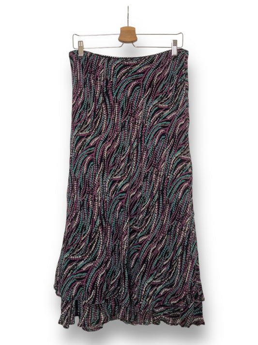 Y2K Style & Co Patterned Midi Skirt (S/M)