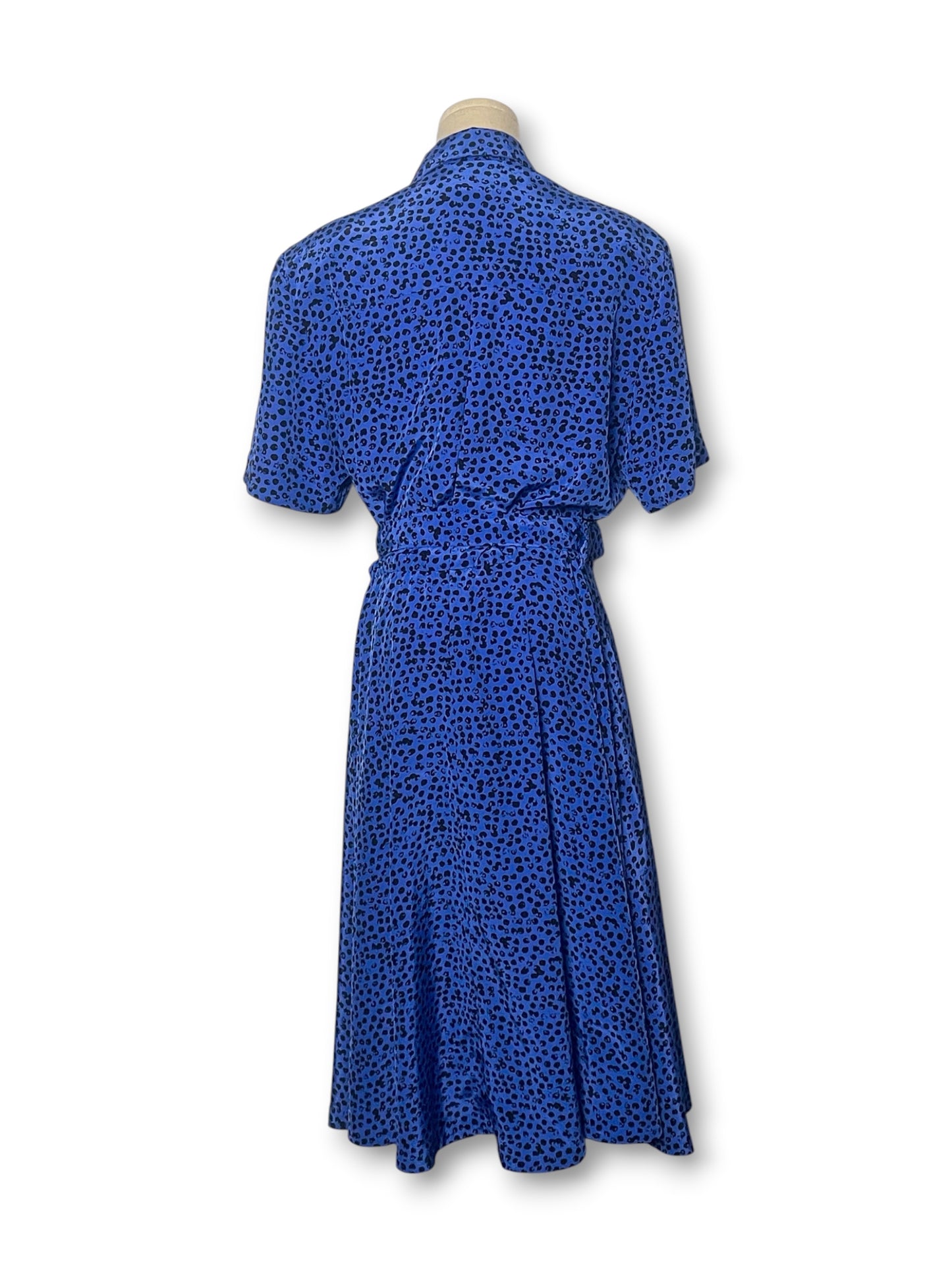 90’s Polka Dot Print Shirt Dress (M)