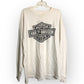 Y2K Harley Davidson White Long Sleeve Shirt (3X)