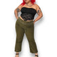 90’s/Y2K New Frontier Olive Green Corduroy Pants (XL)
