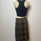 90’s Grunge Plaid Pleated Skirt (M/L)
