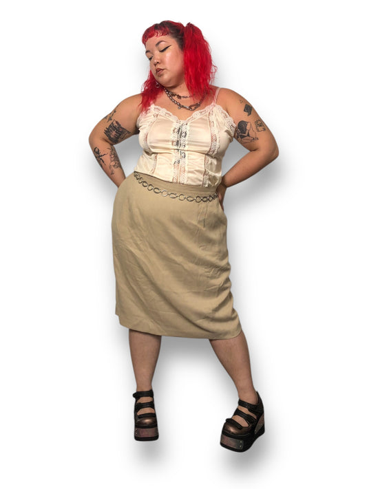 90’s Worthington Khaki Pencil Skirt (2X)