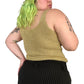 90’s Creazioni Effeci Gold Knit Tank Top (L)