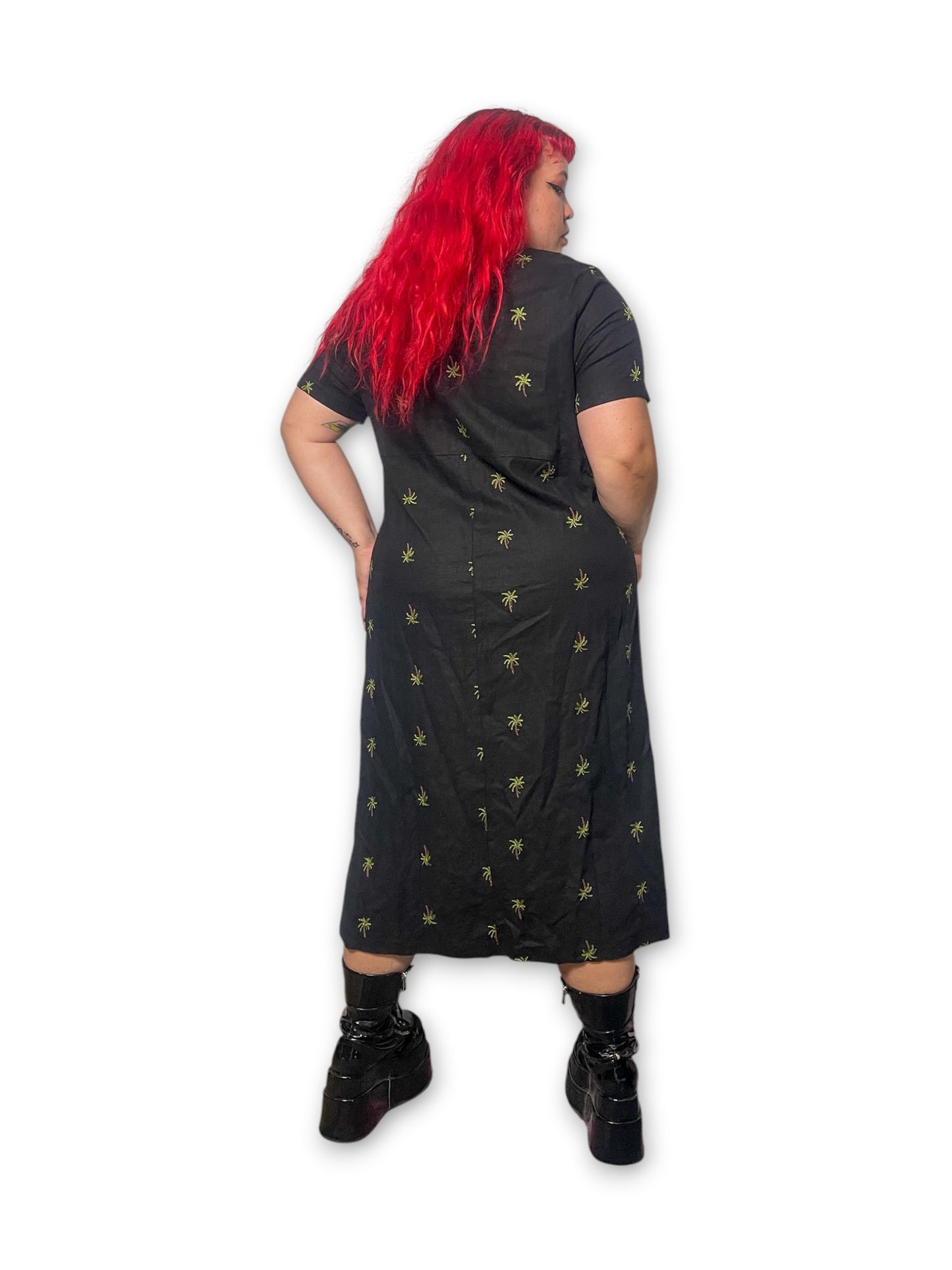 90’s/Y2K Embroidered Maxi Dress (1X)