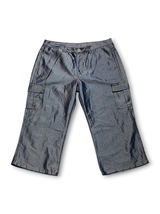 90’s/Y2K Shiny Cropped Cargo Pants (1X/2X)
