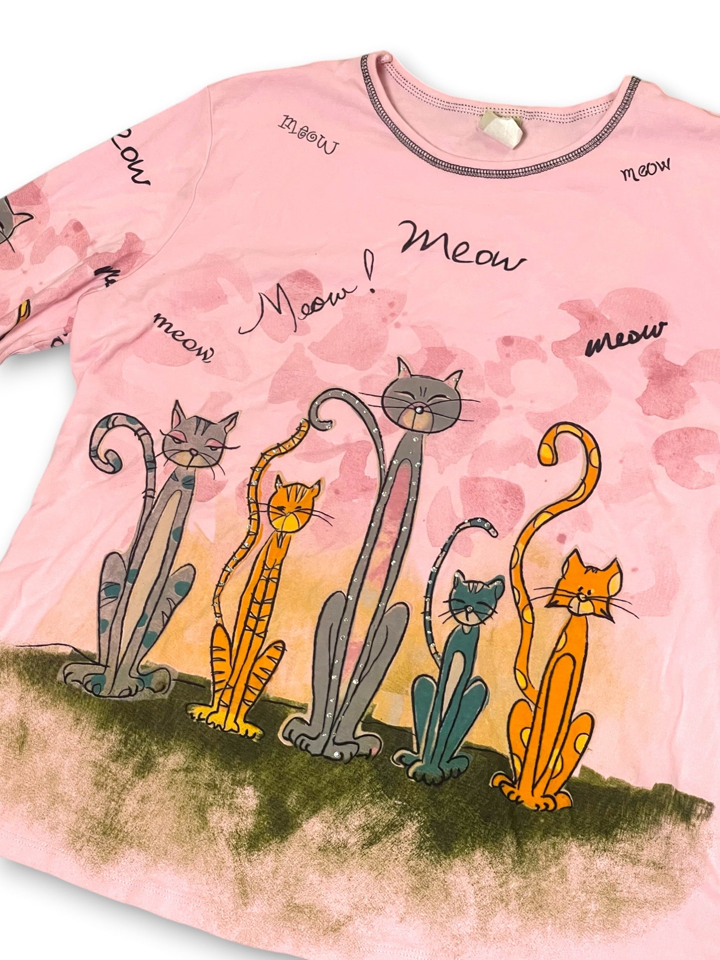 90’s/Y2K Kitty Cat Shirt (2X)