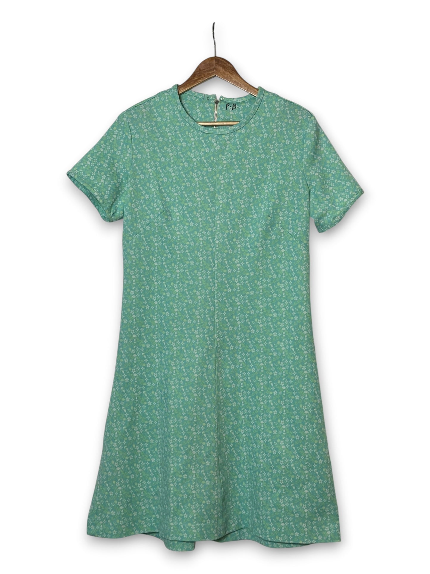 60’s Retro Pastel A-Line Dress (L/XL)