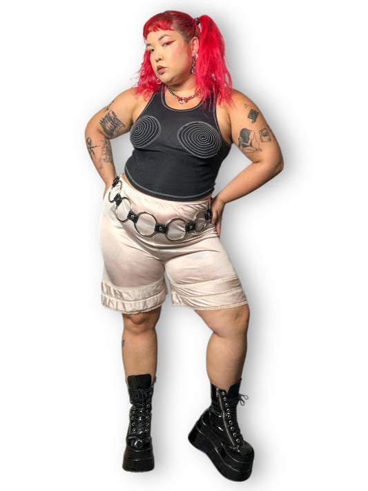 70’s/80’s Adonna by JCPenney Baby Pink Nylon Shorts (XL/2X)