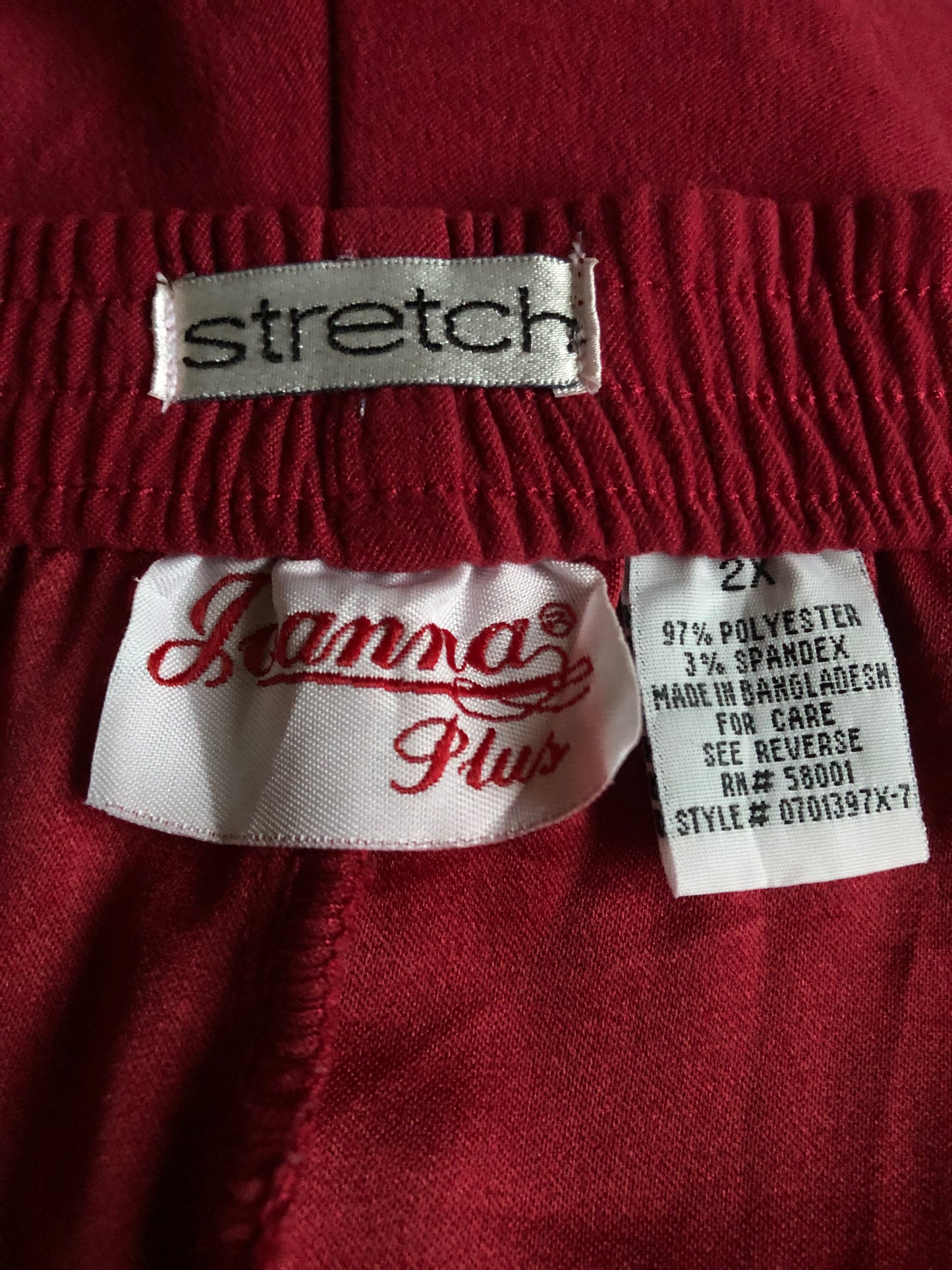 Y2K Joanna Red Faux Suede Pants (3X)