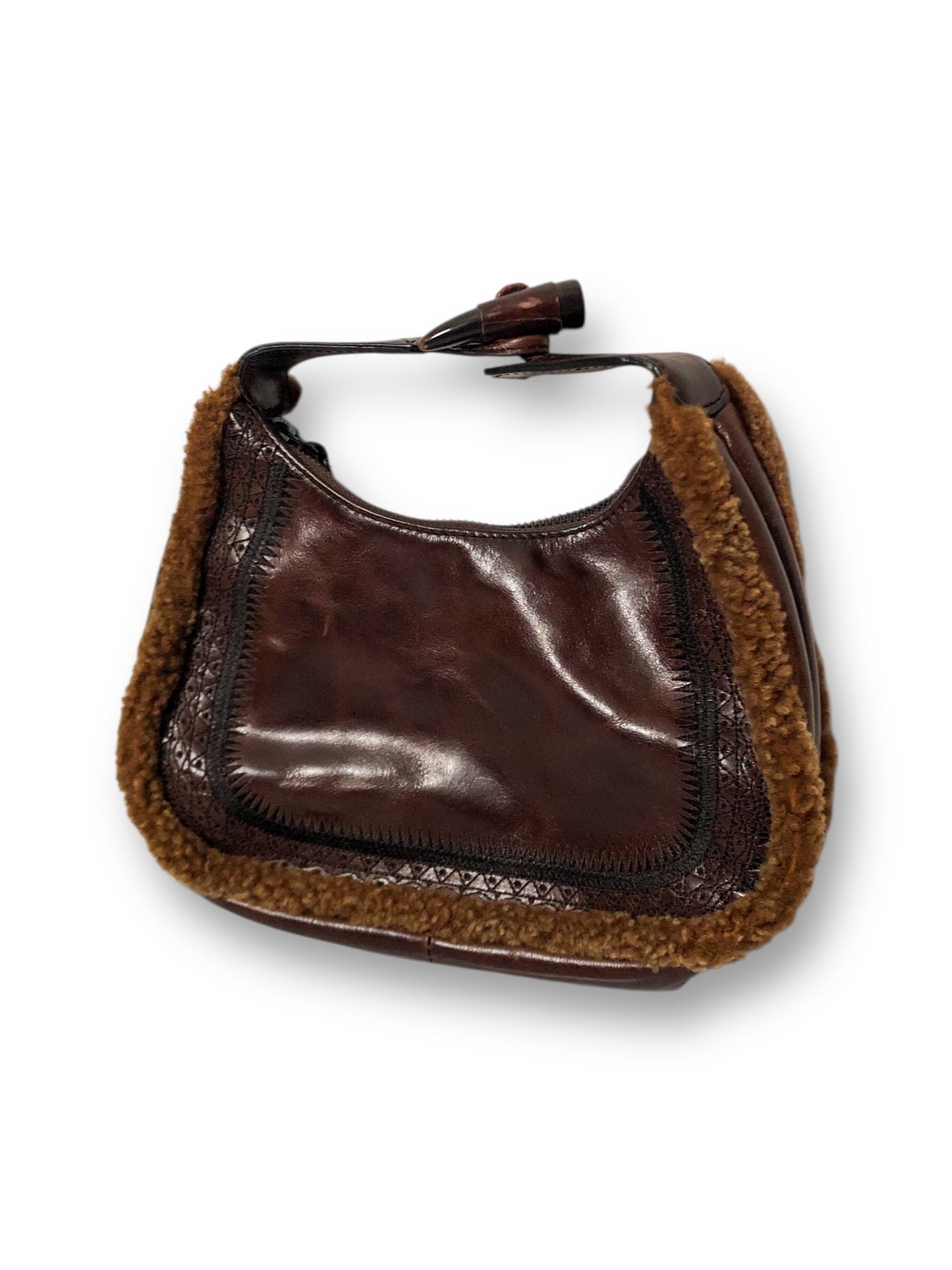 Vintage Cole Haan Brown Leather Mini Purse