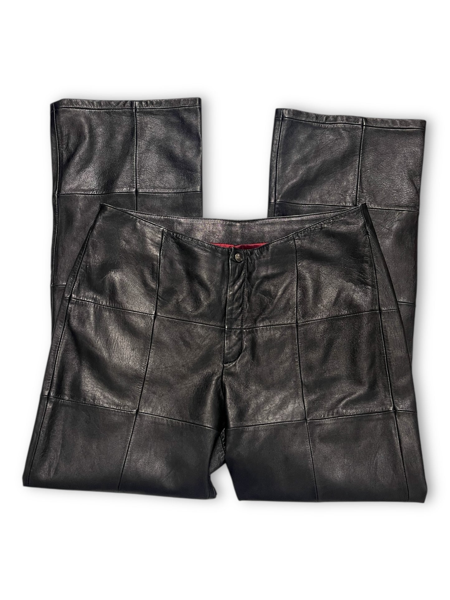 90’s Venus Williams for Wilsons Black Patchwork Leather Pants (L)